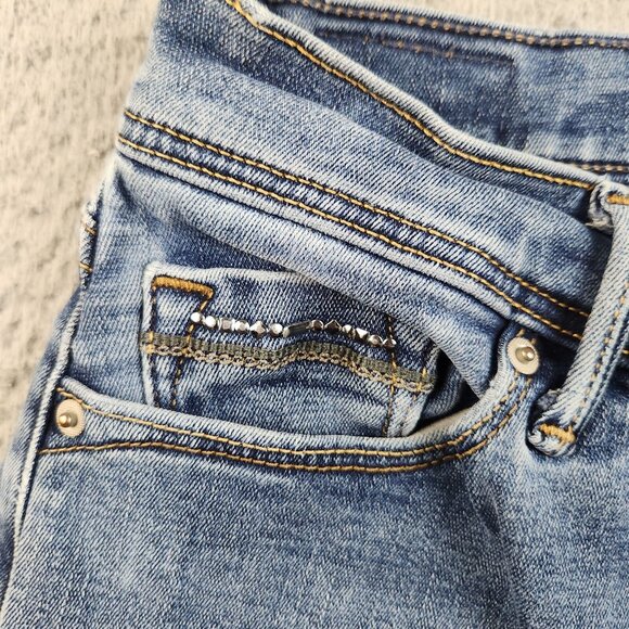 Levi's Perfectly Slimming Boot Cut 512 Jeans Women's 8 Blue Stretch Denim Pants - Picture 9 of 12